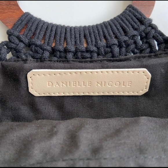 NWT Danielle Nicole Fringe Macrame Crossbody Bag - Picture 4 of 10